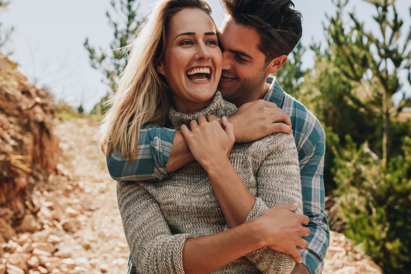 Couple in Love Outdoors